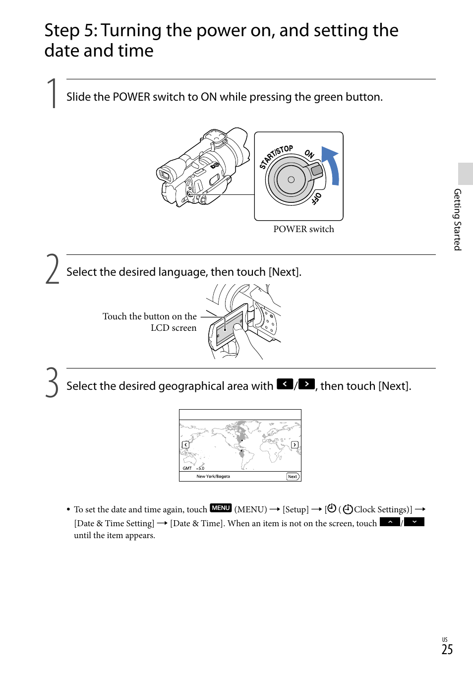 Sony NEX-VG30H User Manual | Page 25 / 155