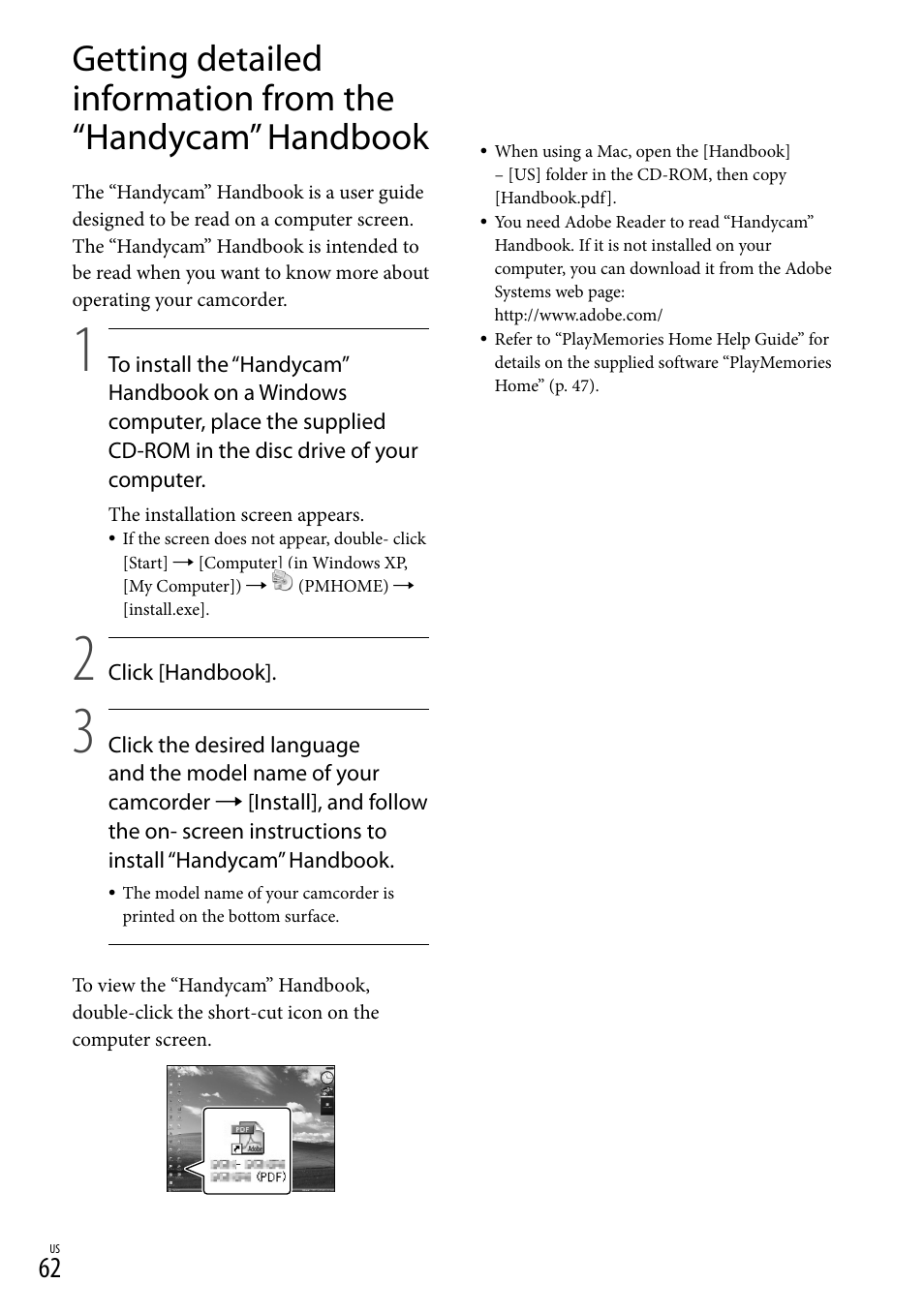 Sony NEX-VG30H User Manual | Page 62 / 155