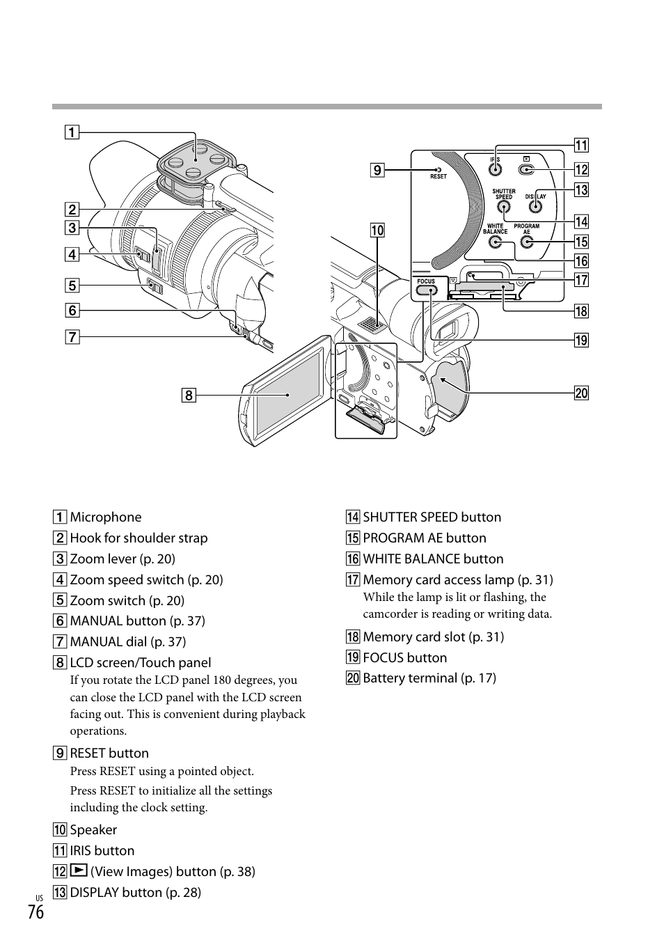 76) using a poin, 76) u | Sony NEX-VG30H User Manual | Page 76 / 155