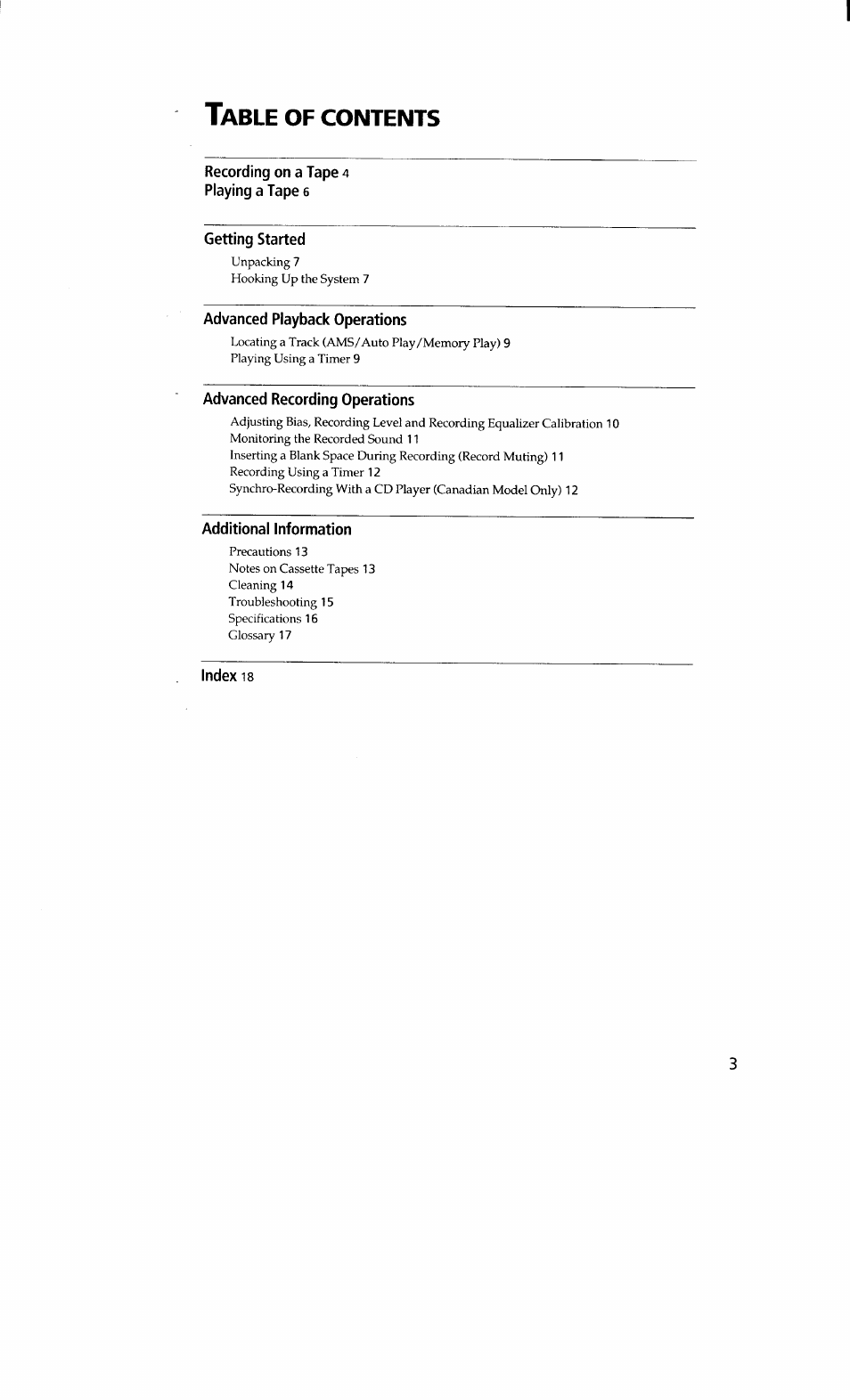 Sony TC-KA3ES User Manual | Page 3 / 19