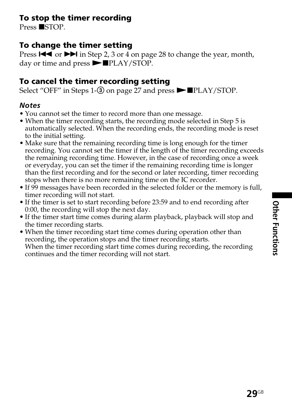 Sony ICD-B25 User Manual | Page 29 / 48