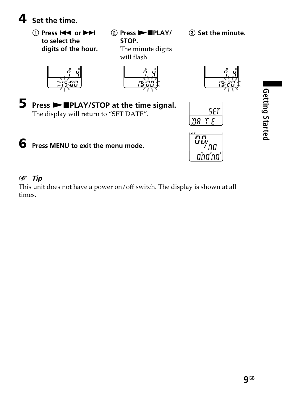Sony ICD-B25 User Manual | Page 9 / 48