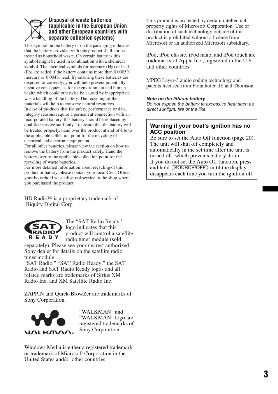 Sony DSX-MS60 User Manual | Page 3 / 80