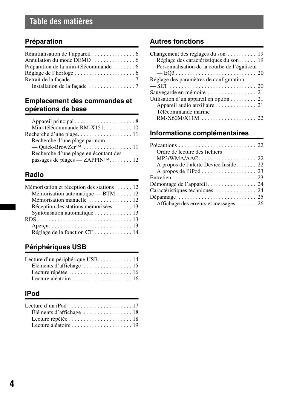 Sony DSX-MS60 User Manual | Page 30 / 80
