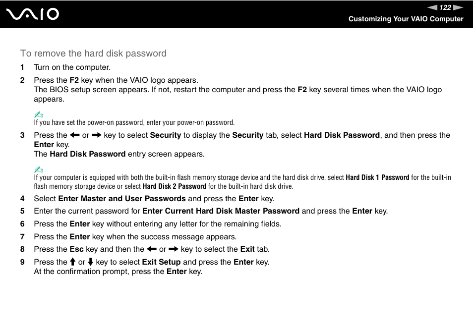 Sony VGN-TT190EIN User Manual | Page 122 / 242