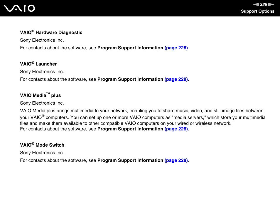 Sony VGN-TT190EIN User Manual | Page 236 / 242