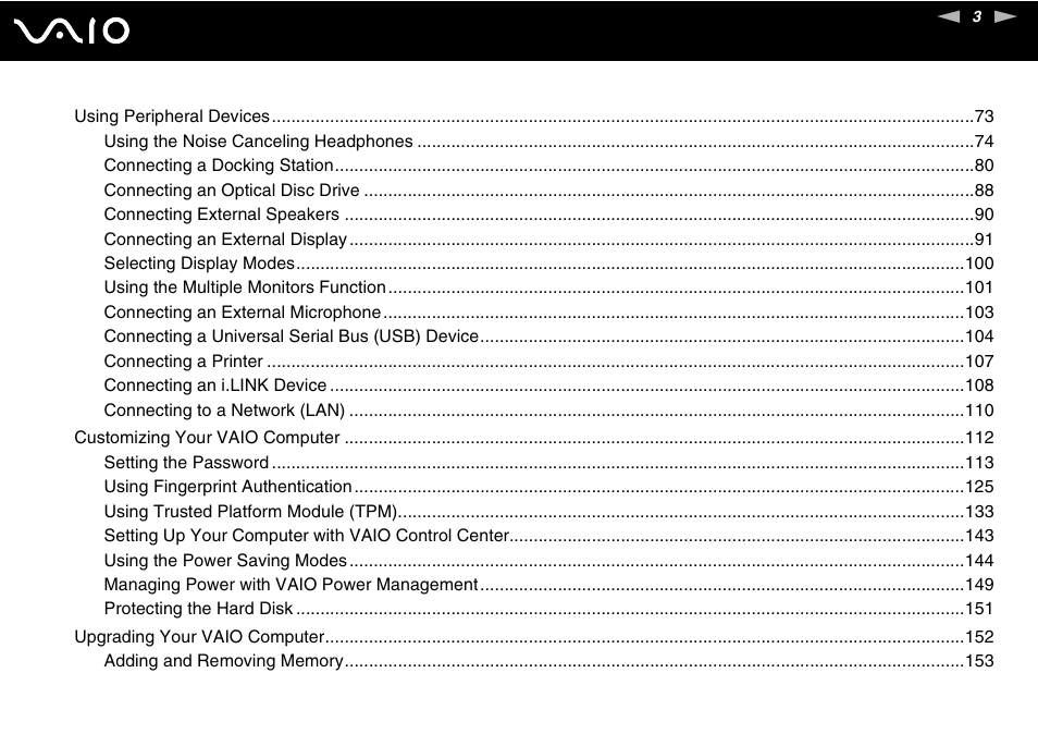 Sony VGN-TT190EIN User Manual | Page 3 / 242