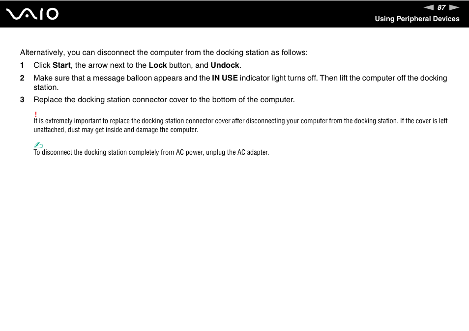 Sony VGN-TT190EIN User Manual | Page 87 / 242