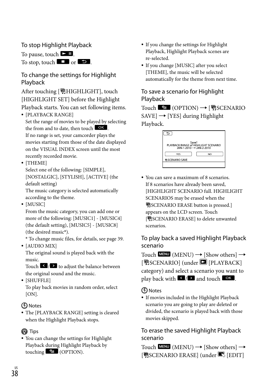 Sony HDR-XR550V User Manual | Page 38 / 127