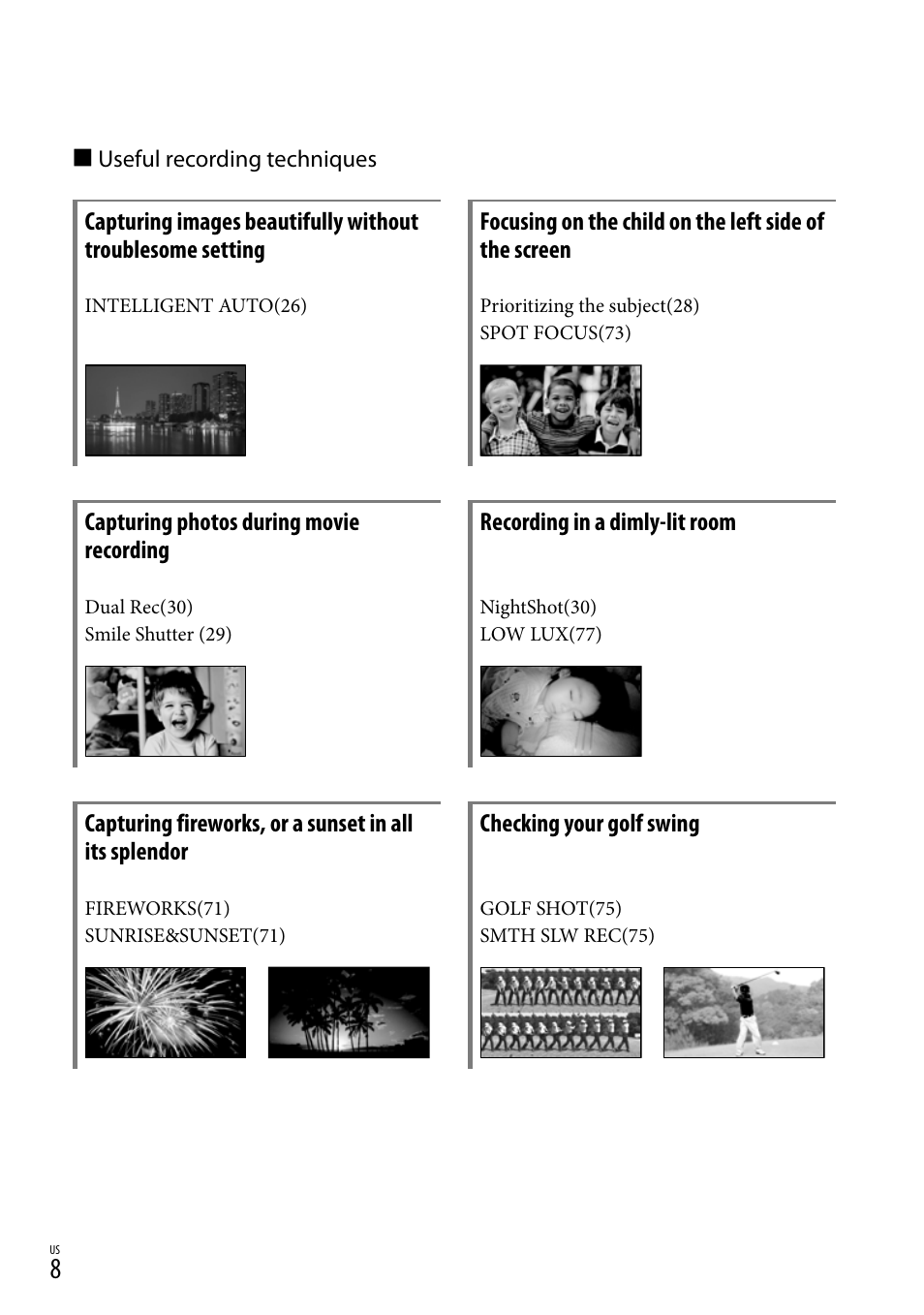Sony HDR-XR550V User Manual | Page 8 / 127