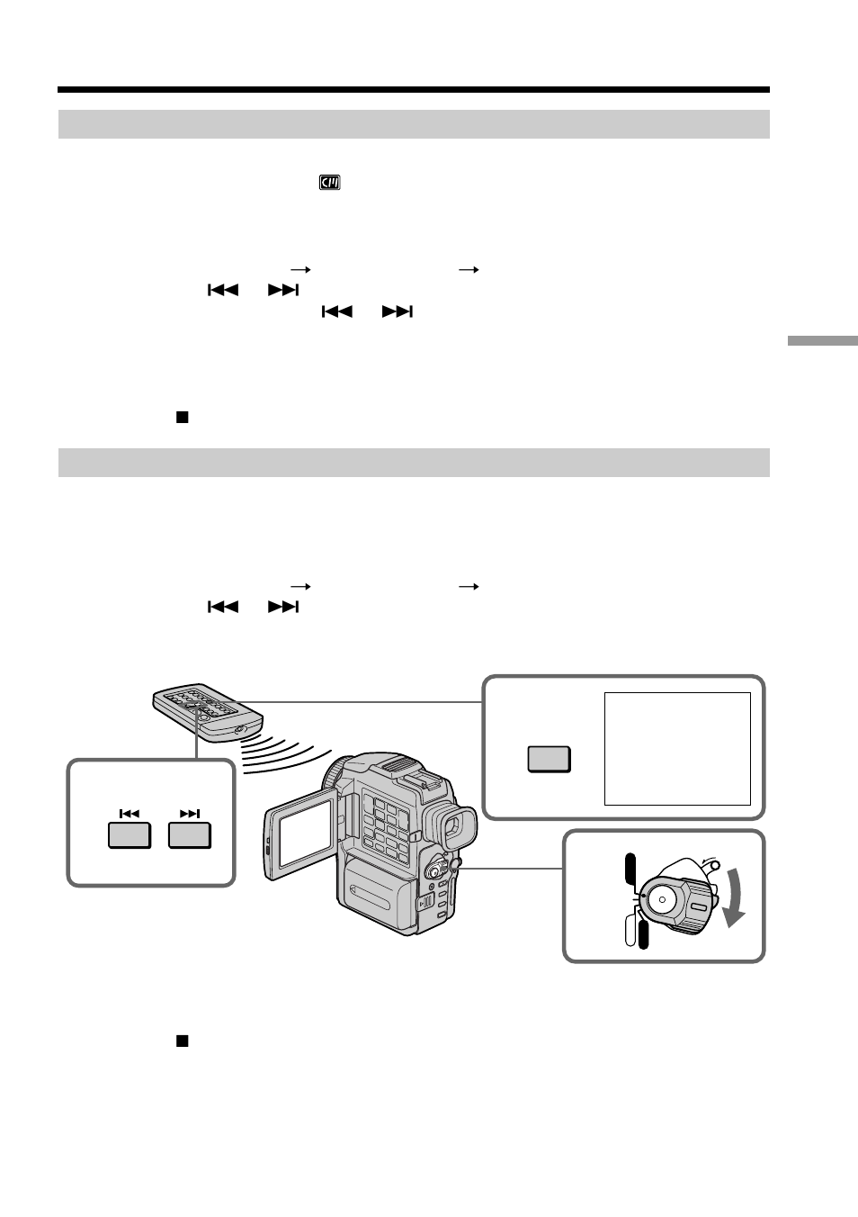 Scanning photo, Searching for a photo – photo search/photo scan | Sony DCR-PC110 User Manual | Page 55 / 168