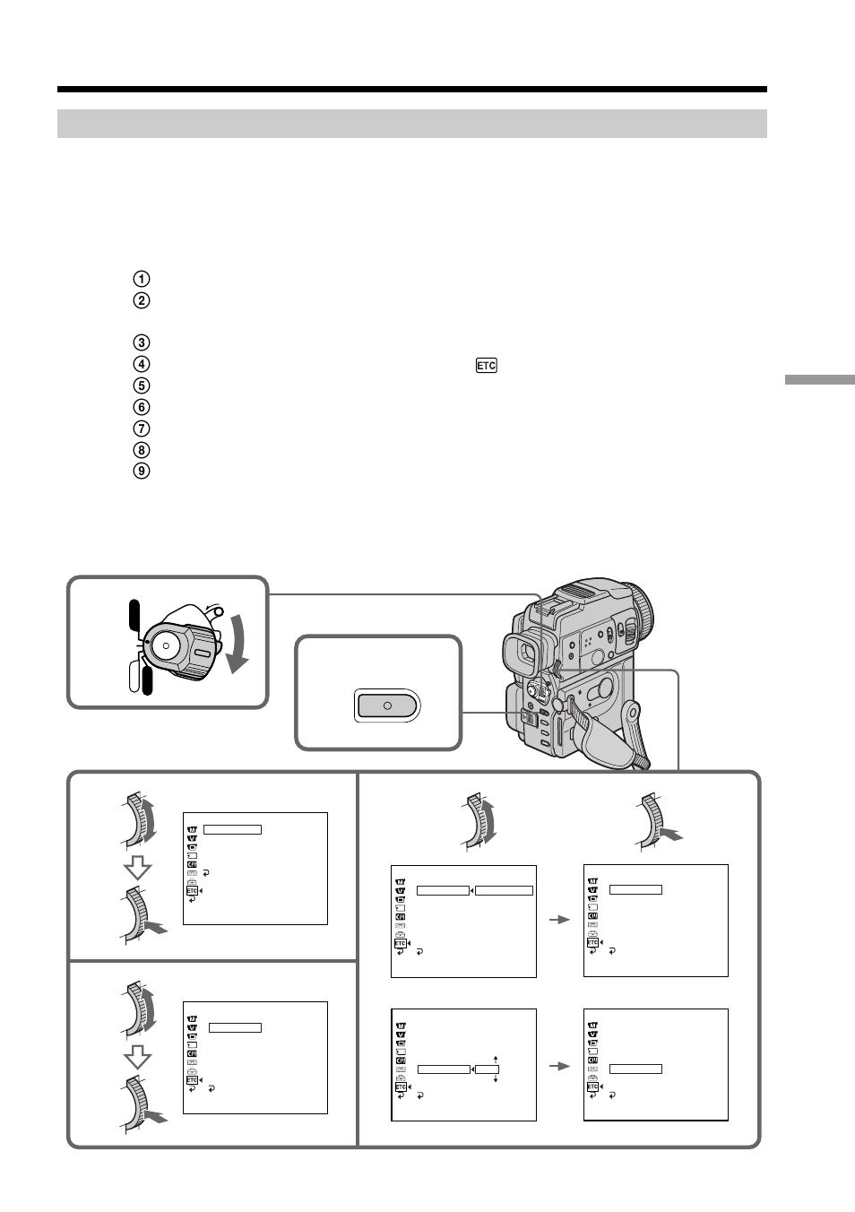 1) set the ir setup code, Menu | Sony DCR-PC110 User Manual | Page 59 / 168