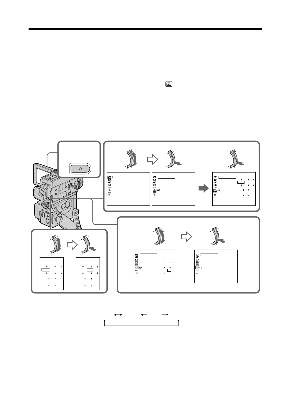 Resetting the date and time, Menu | Sony DCR-PC110 User Manual | Page 92 / 168