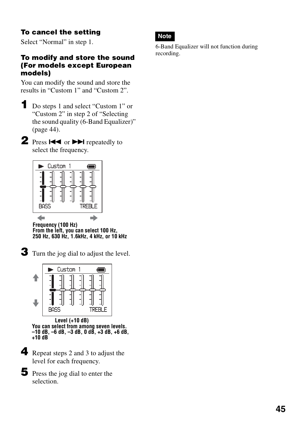 Sony MZ-M100 User Manual | Page 45 / 119