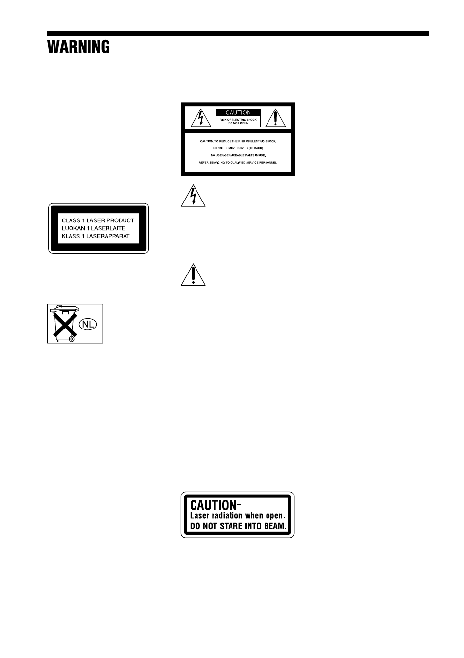 Warning | Sony DAV-C770 User Manual | Page 2 / 88