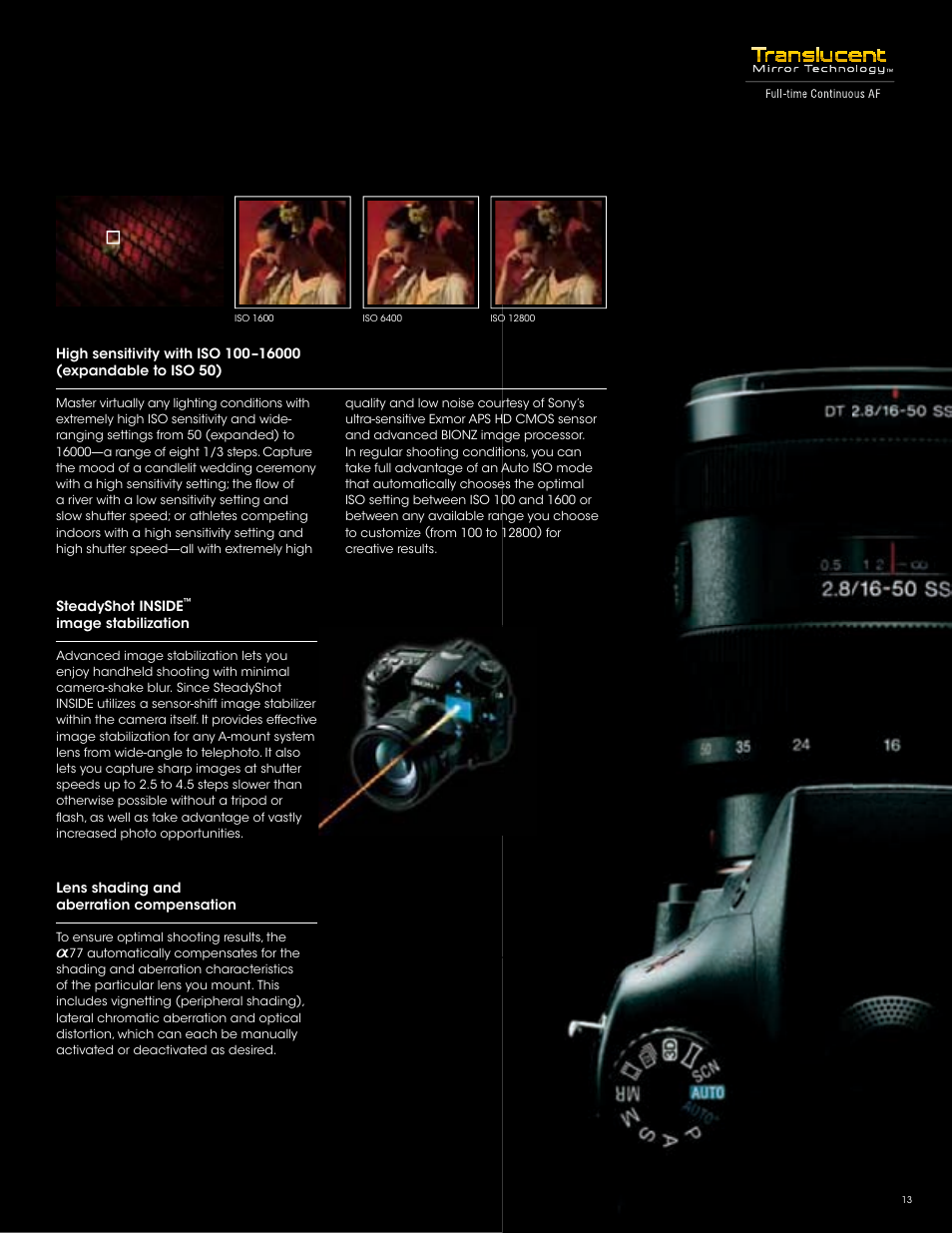 Sony SLT-A77VM User Manual | Page 13 / 32