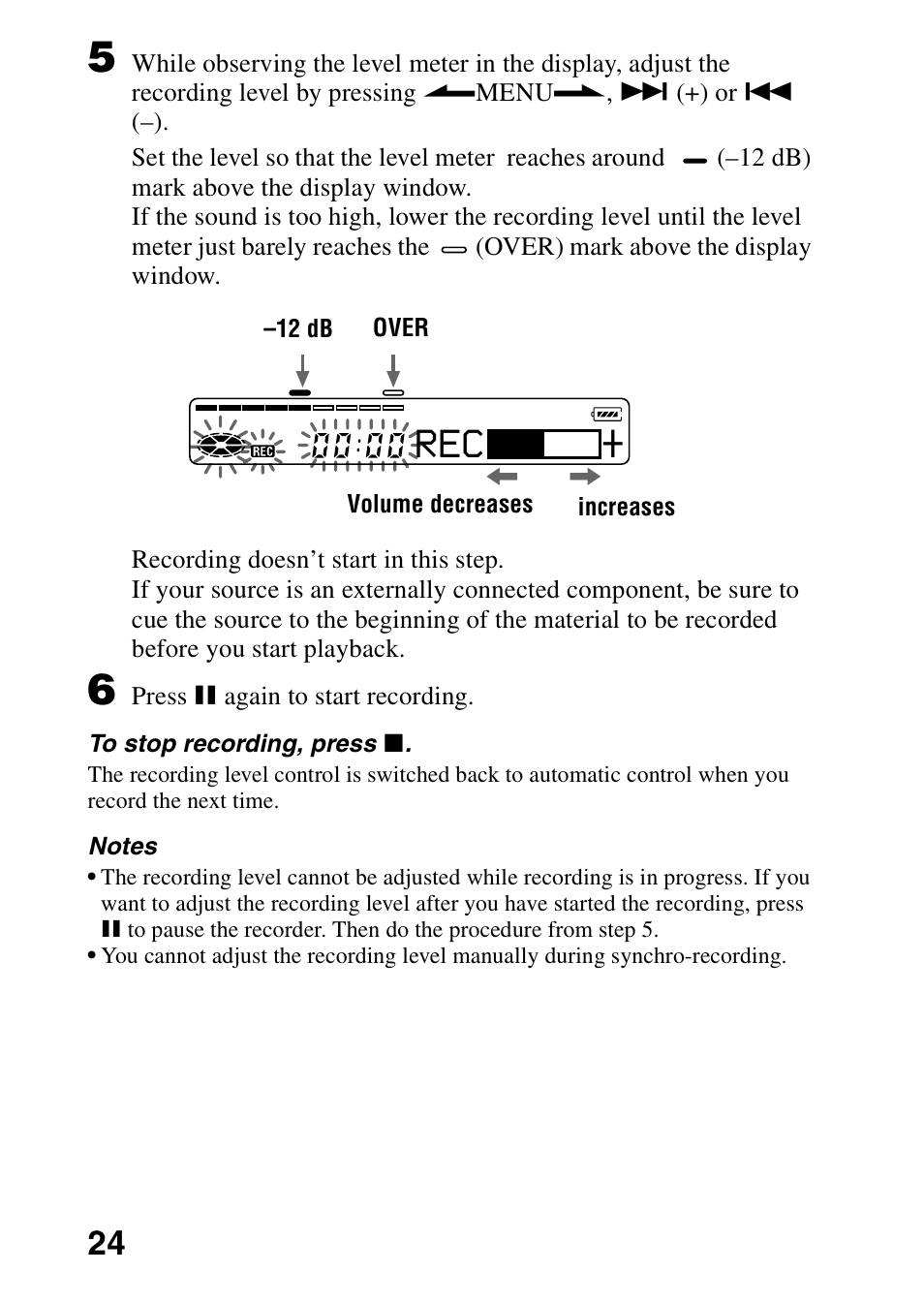 Sony MZ-R70 User Manual | Page 24 / 76
