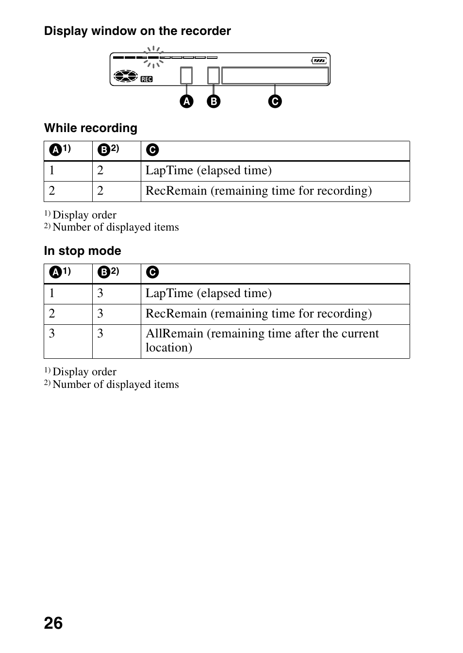 Ab c | Sony MZ-R70 User Manual | Page 26 / 76