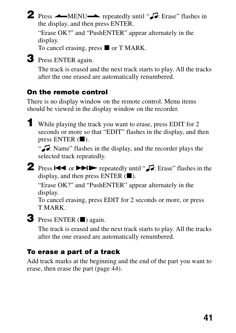 Sony MZ-R70 User Manual | Page 41 / 76