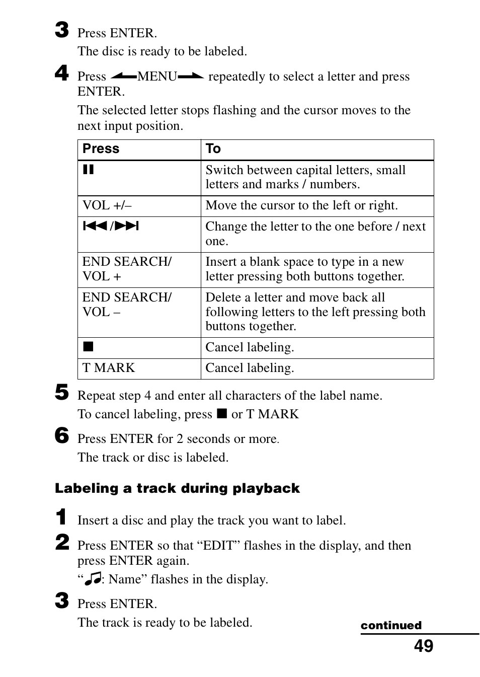 Sony MZ-R70 User Manual | Page 49 / 76