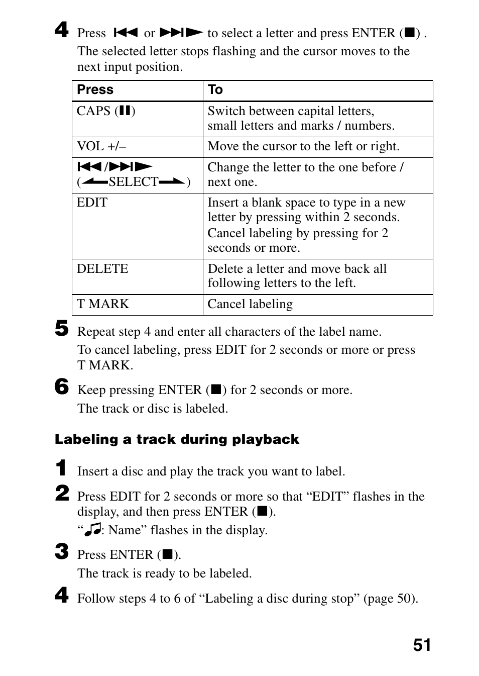 Sony MZ-R70 User Manual | Page 51 / 76