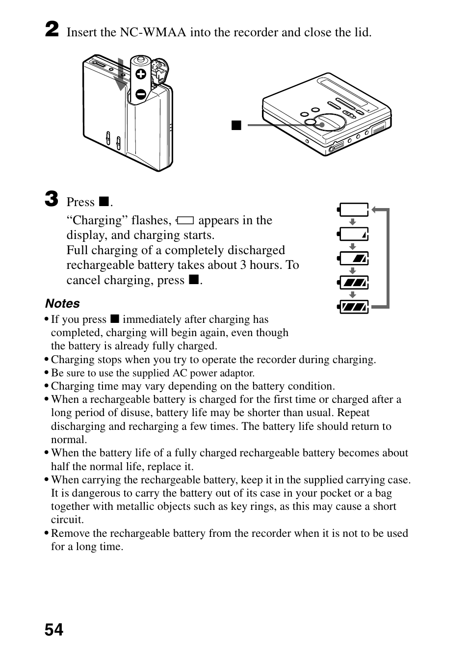 Sony MZ-R70 User Manual | Page 54 / 76