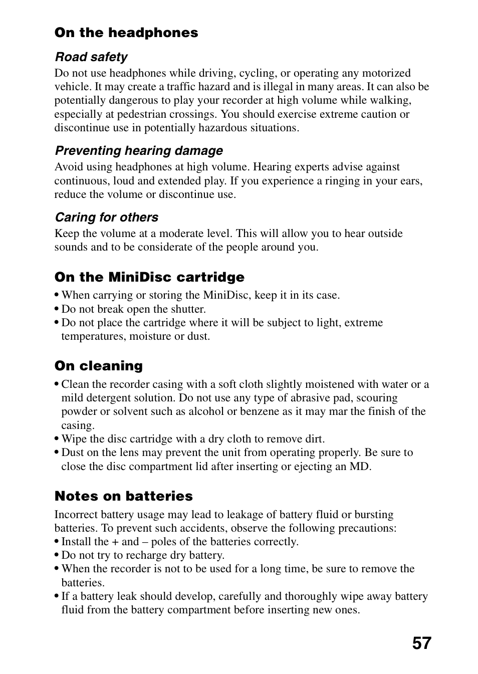 Sony MZ-R70 User Manual | Page 57 / 76