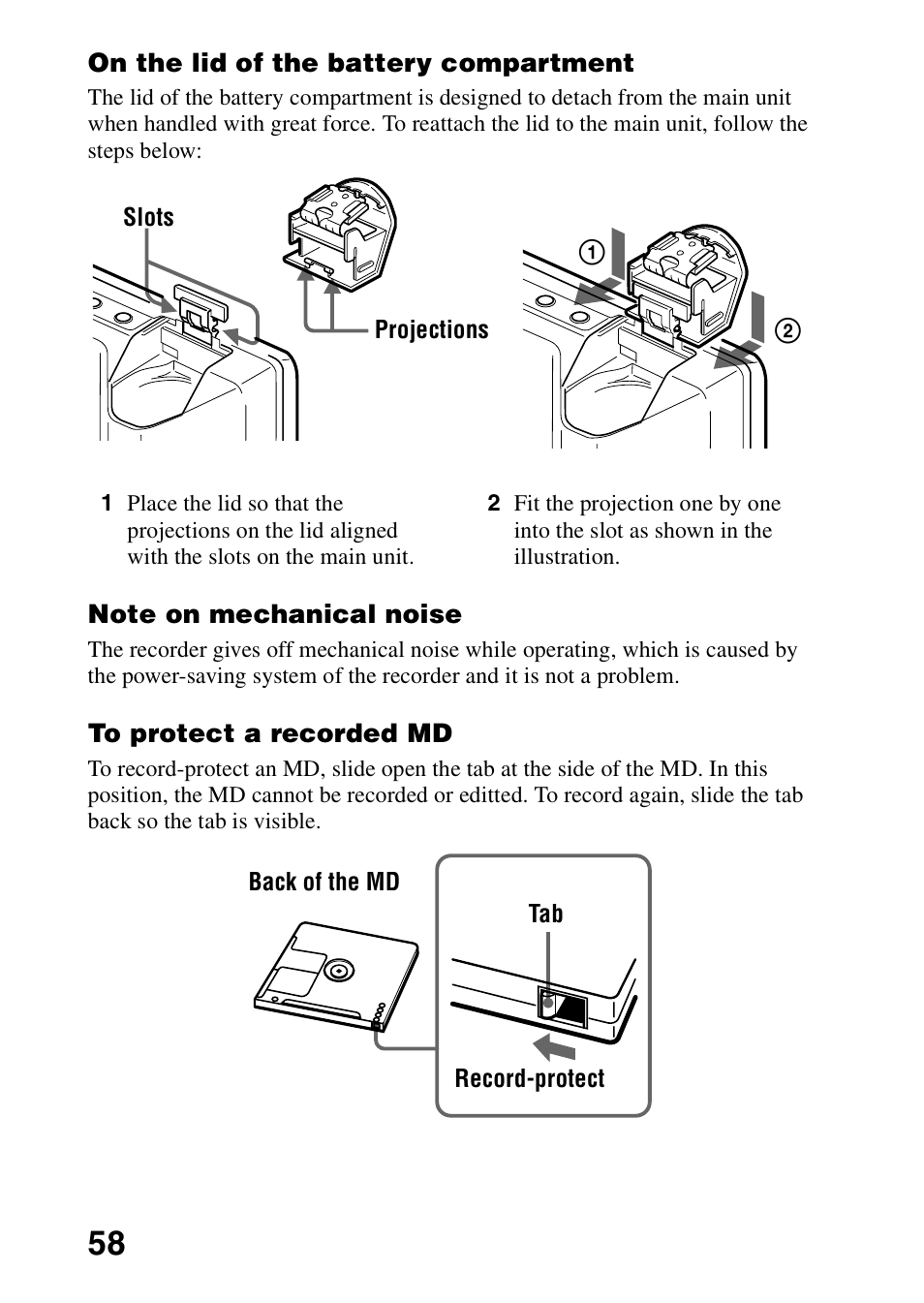 Sony MZ-R70 User Manual | Page 58 / 76
