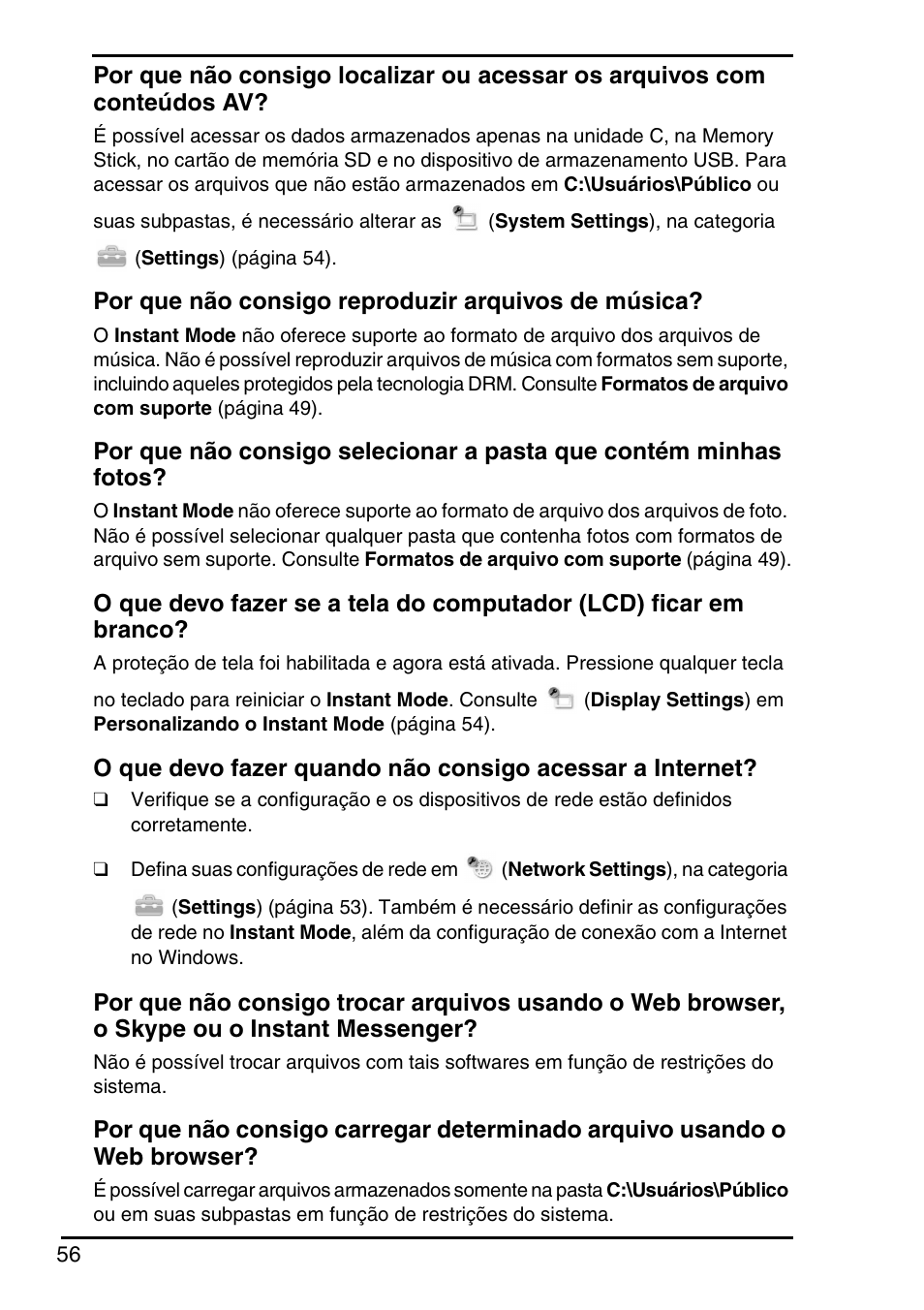 Sony VGN-P588E User Manual | Page 56 / 60