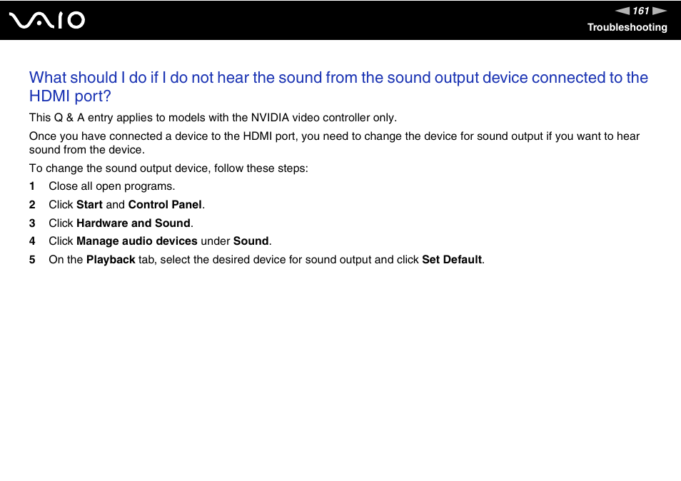 Sony VGN-FZ145E User Manual | Page 161 / 181