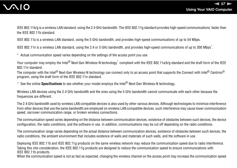 Sony VGN-FZ145E User Manual | Page 57 / 181