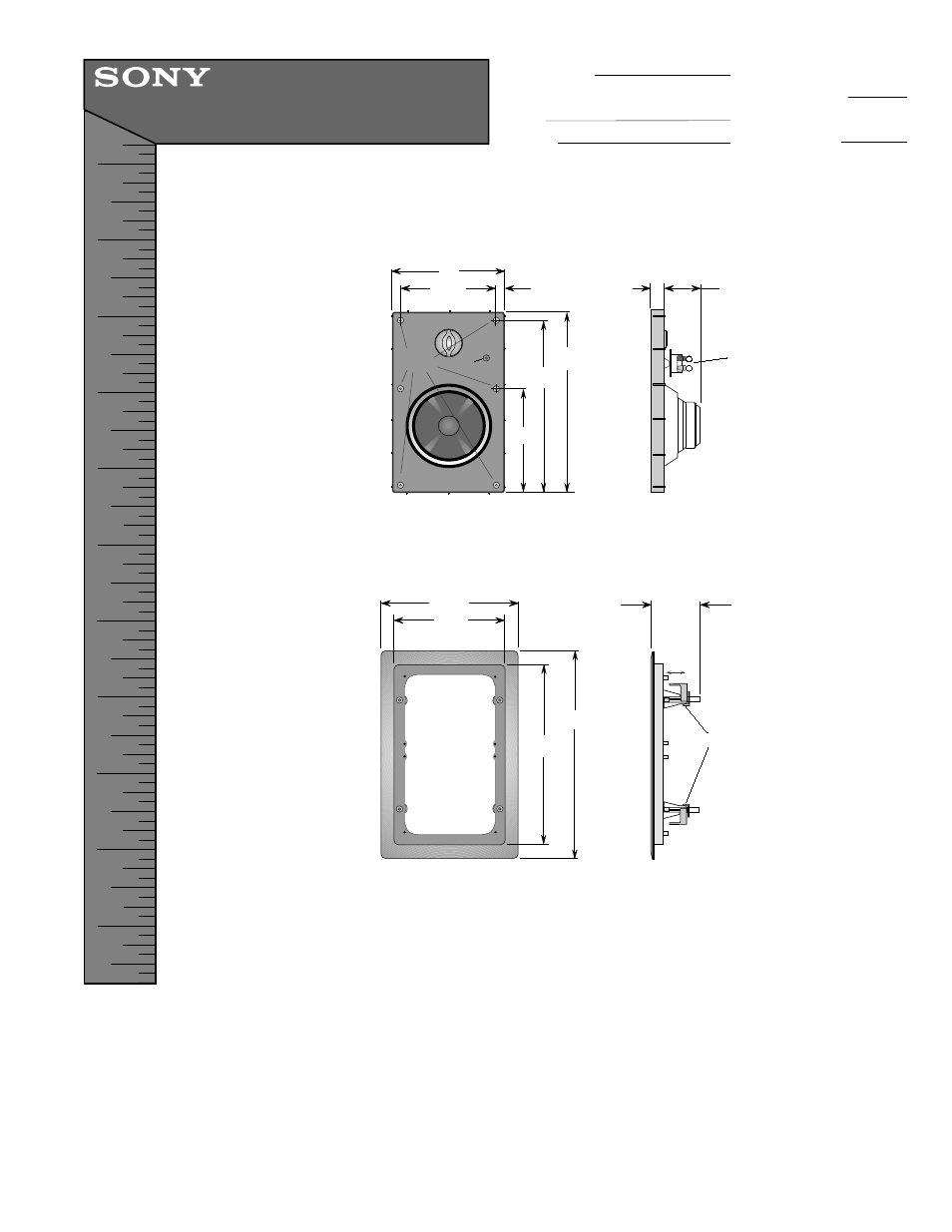 Sony SS-WL30 User Manual | 1 page