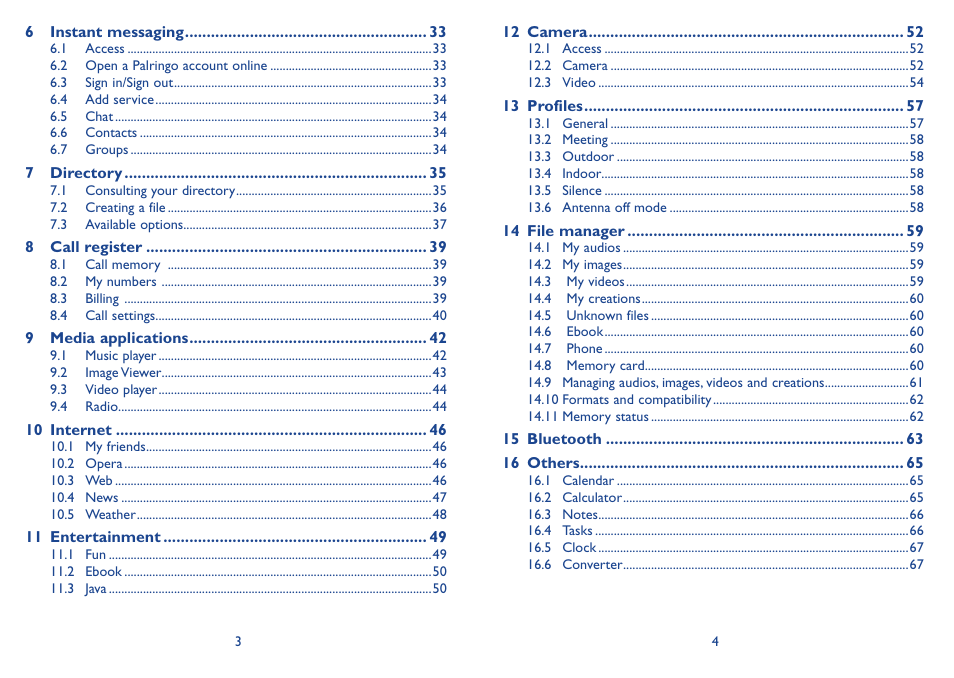 Alcatel Alcatel One Touch Vibe Mobile Phone OT-800 User Manual | Page 3 / 44