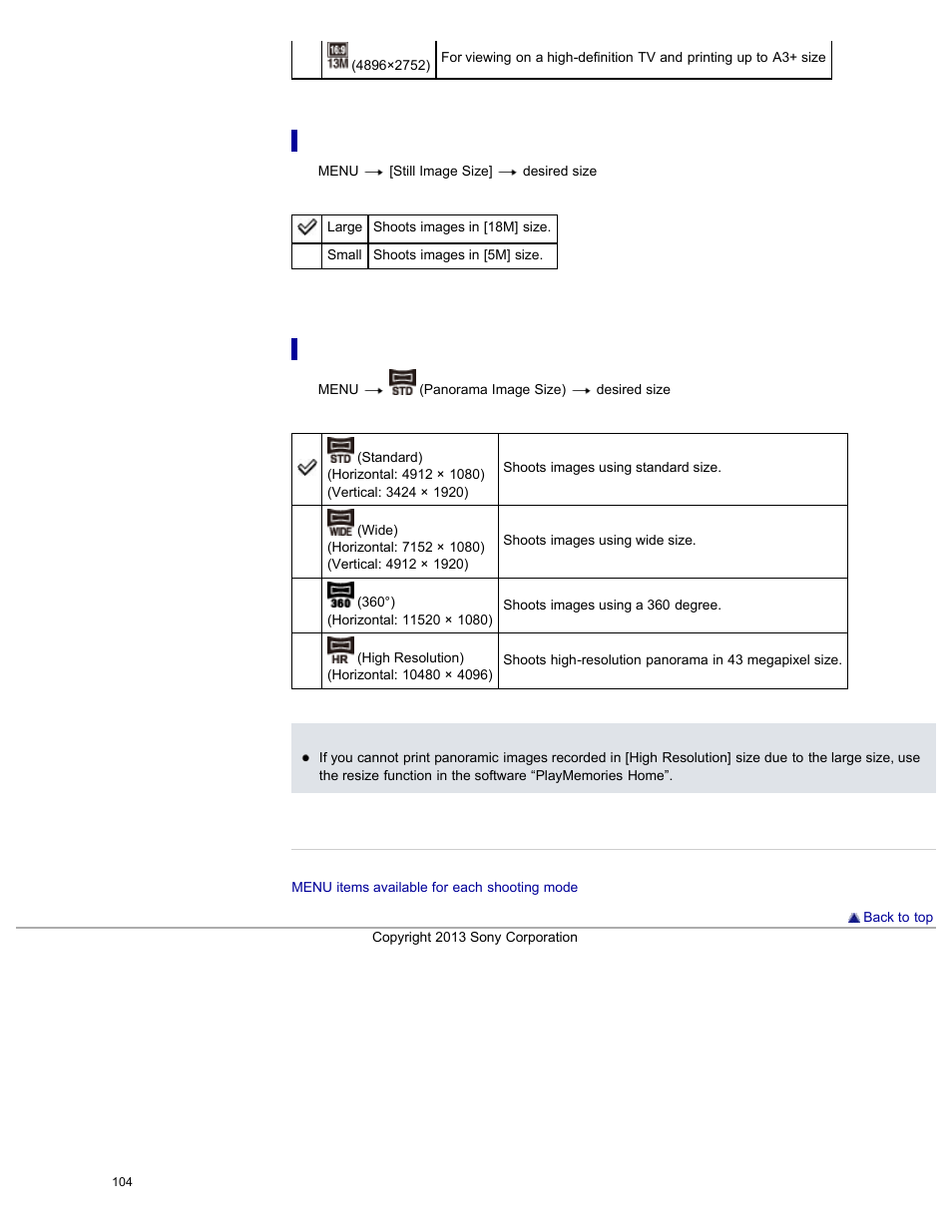 Sony DSC-WX300 User Manual | Page 110 / 244