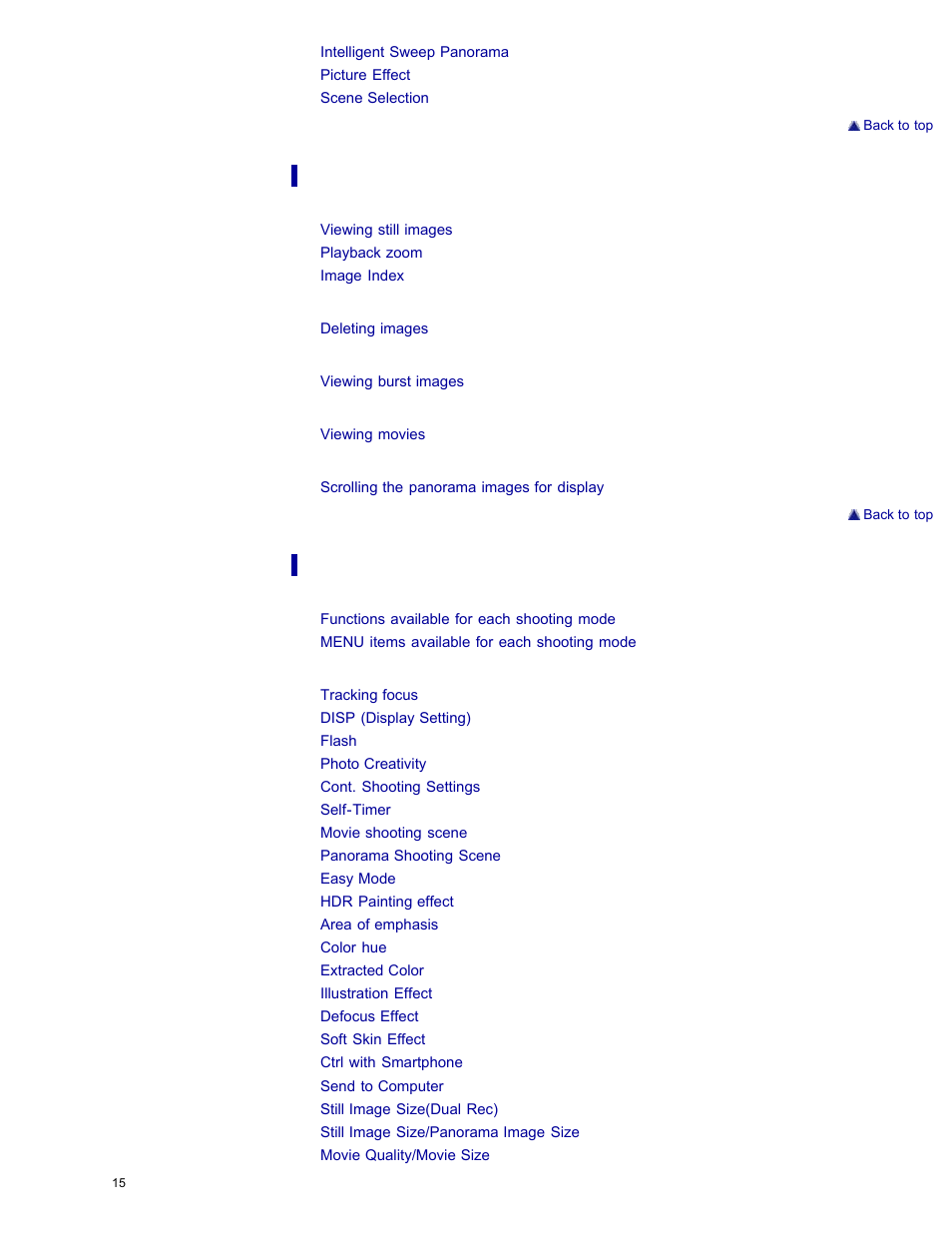 Sony DSC-WX300 User Manual | Page 21 / 244
