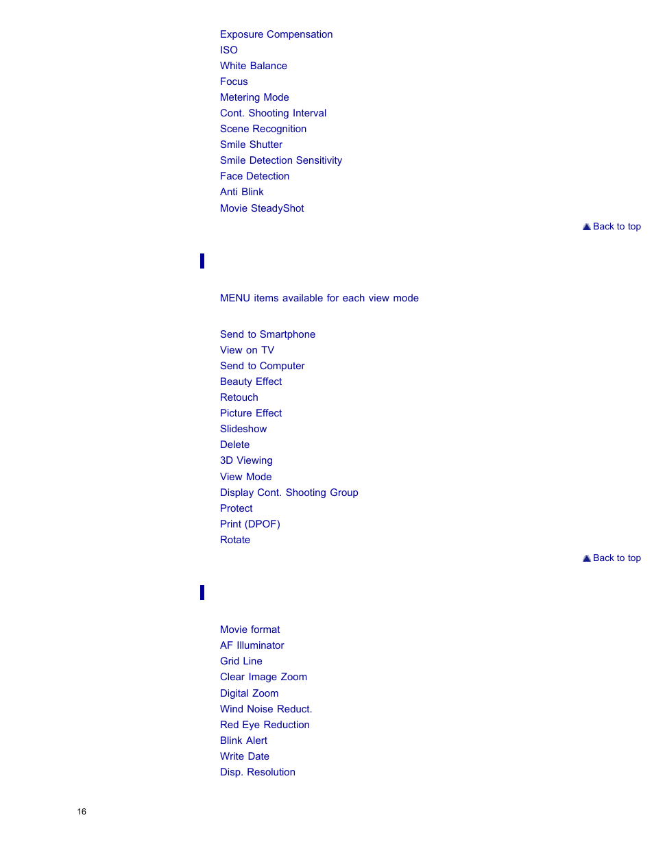 Sony DSC-WX300 User Manual | Page 22 / 244