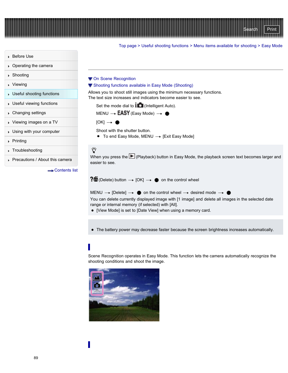 Easy mode, Cyber-shot user guide | Sony DSC-WX300 User Manual | Page 95 / 244