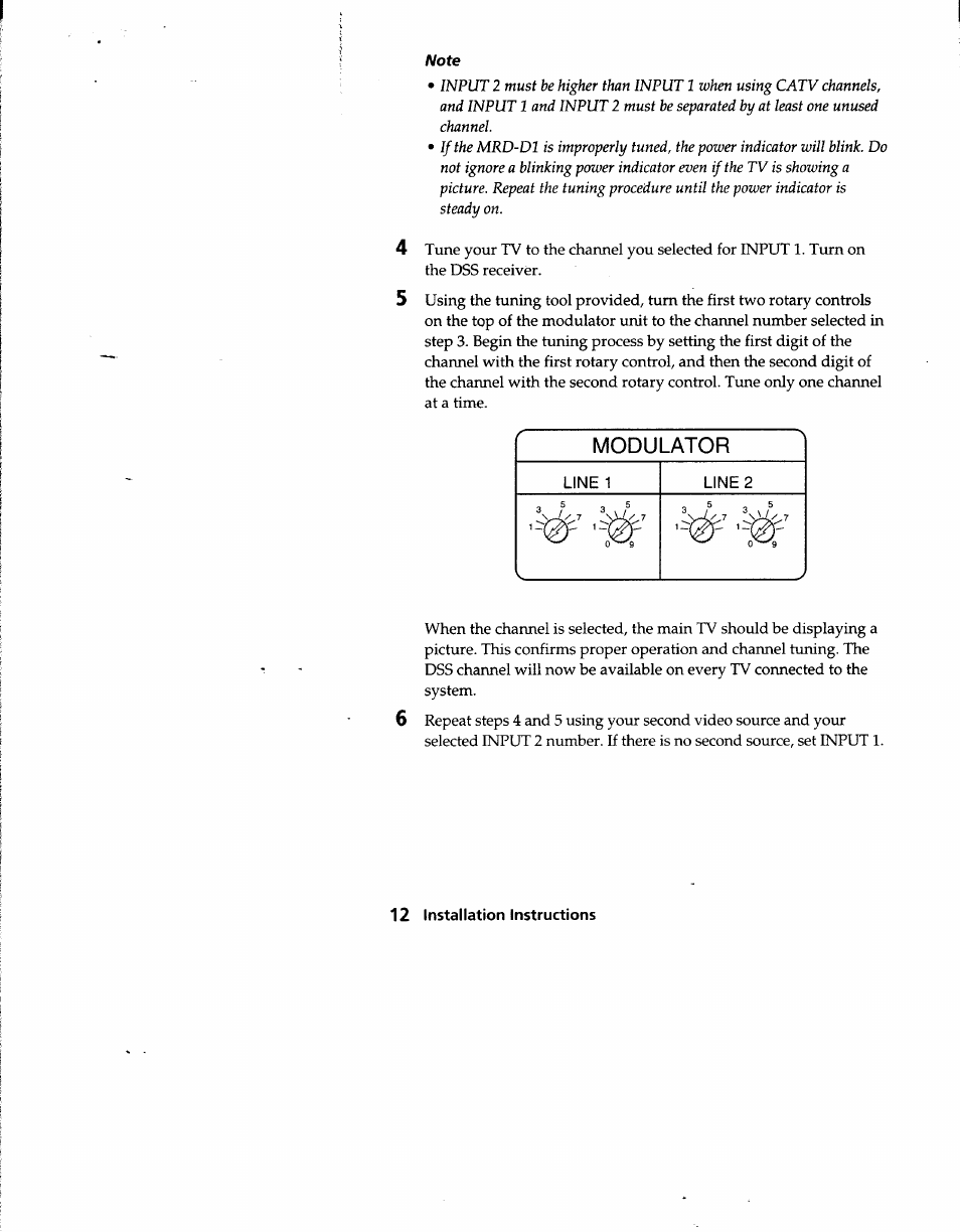 Note, Modulator | Sony MRD-D1 User Manual | Page 12 / 16