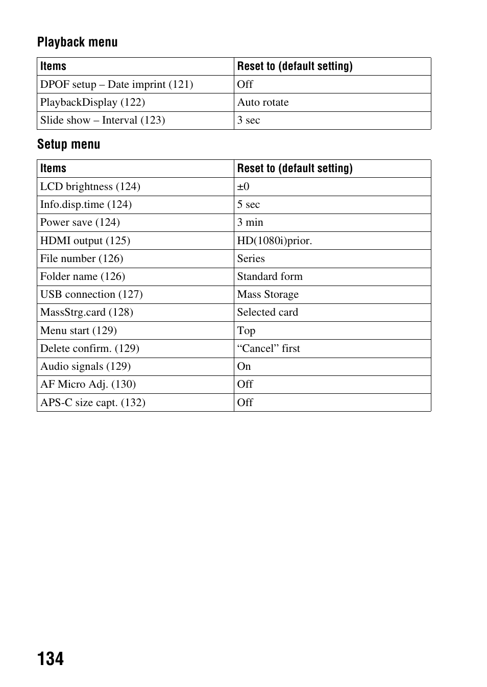 Sony DSLR-A850 User Manual | Page 134 / 171