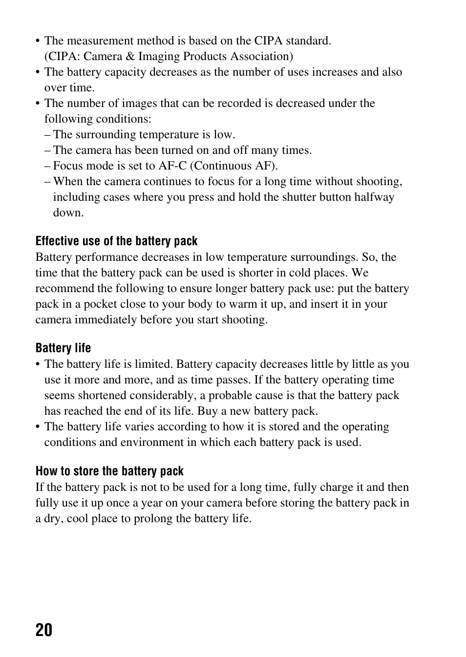Sony DSLR-A850 User Manual | Page 20 / 171