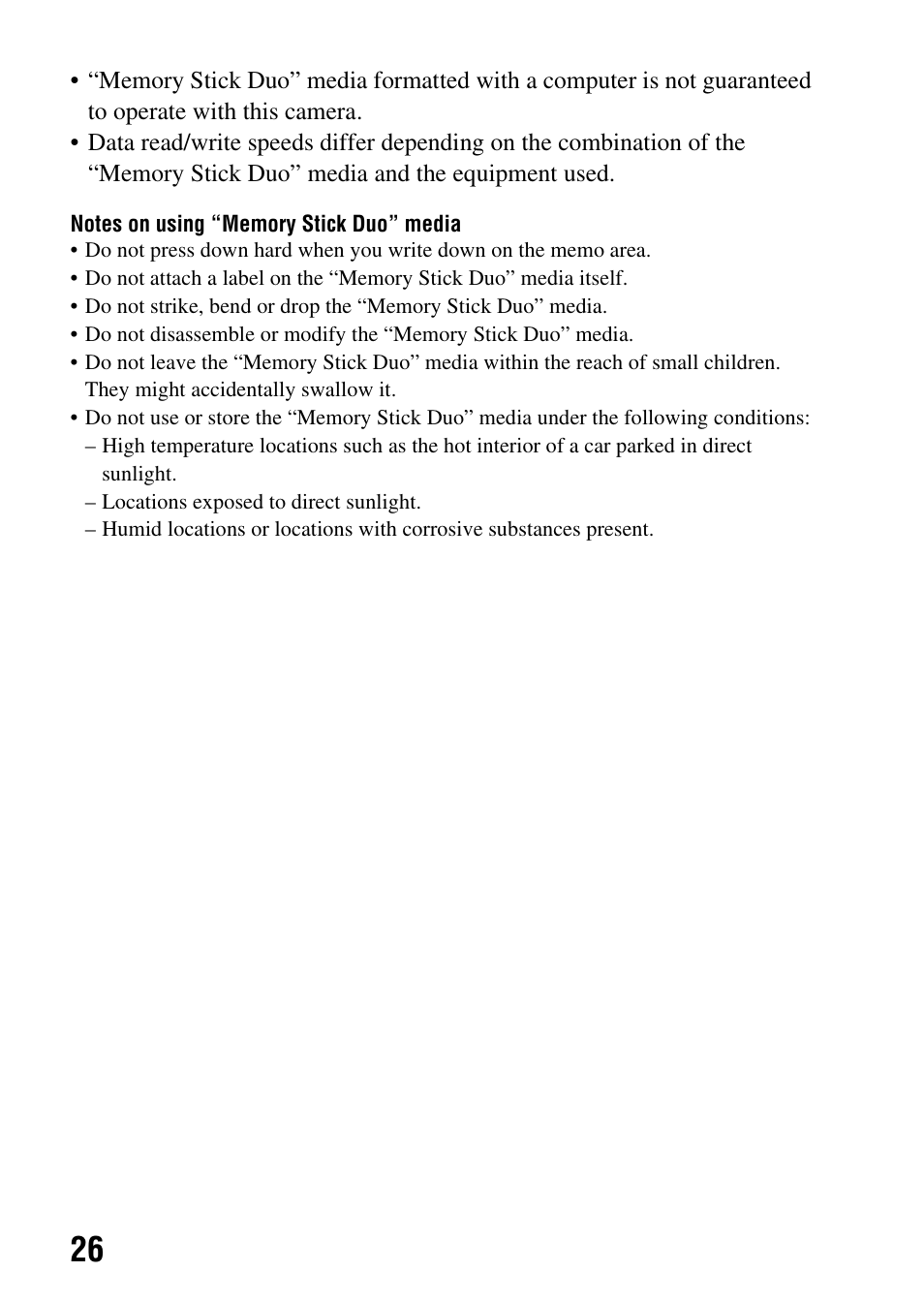 Sony DSLR-A850 User Manual | Page 26 / 171