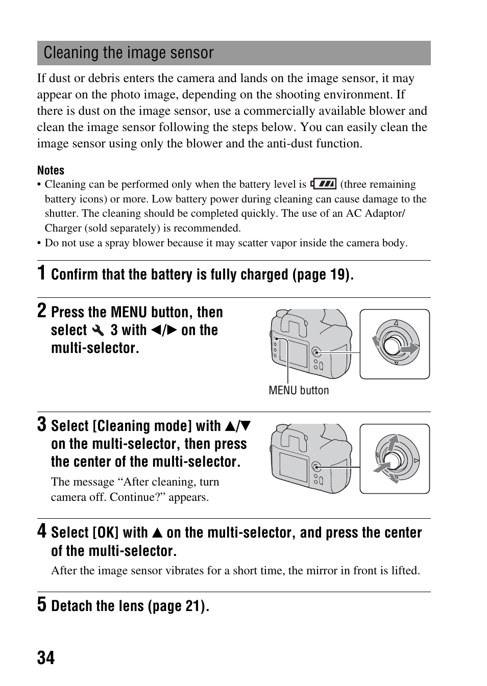 Sony DSLR-A850 User Manual | Page 34 / 171