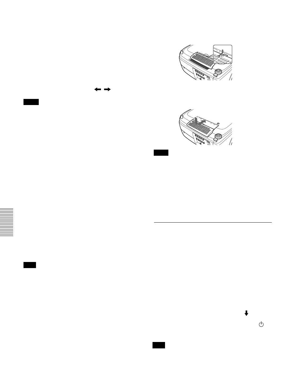 Sustitución del filtro de aire | Sony VPL-VW11HT User Manual | Page 116 / 124