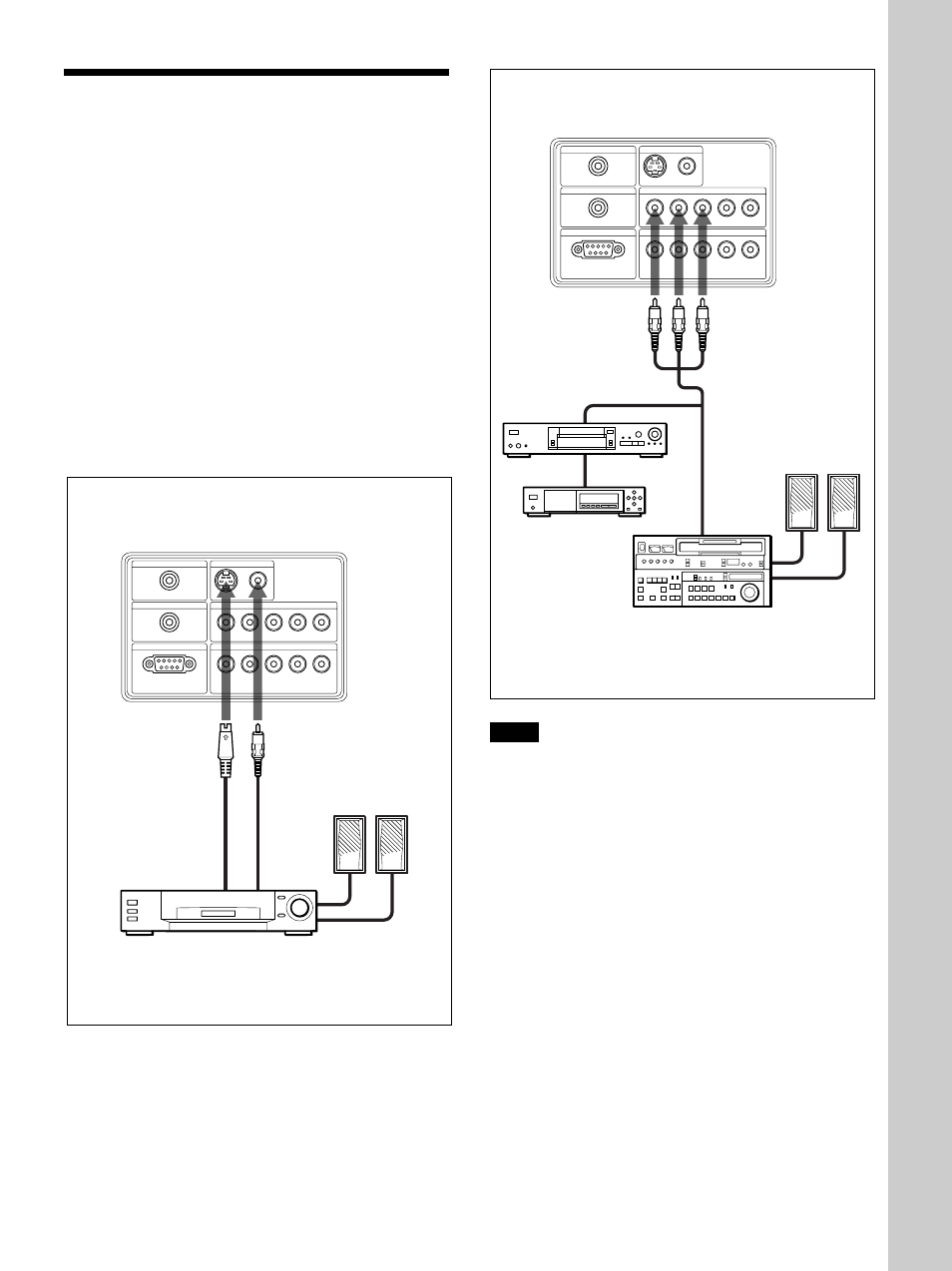 Connecting, Setting up and pr ojecting, For details on setting, see page 27 (gb) | Sony VPL-VW11HT User Manual | Page 15 / 124