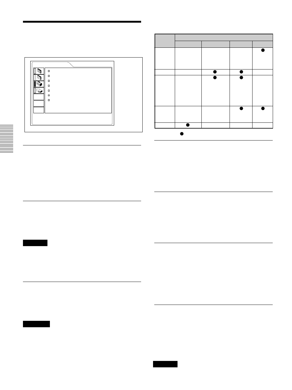 Le menu reglage, Etat (affichage), Ent. a | Ent. b, Langage, Mode eco, Recepteur sircs, Cinema | Sony VPL-VW11HT User Manual | Page 68 / 124