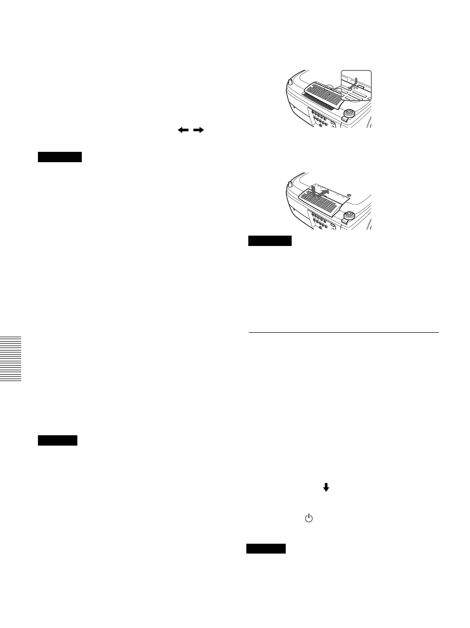 Remplacement du filtre à air | Sony VPL-VW11HT User Manual | Page 76 / 124