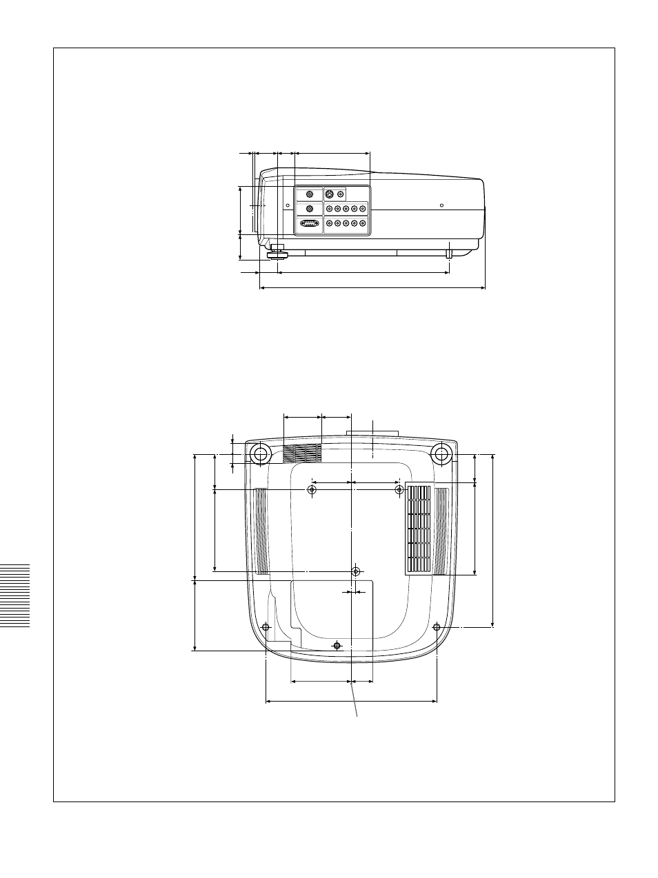 Bas côté | Sony VPL-VW11HT User Manual | Page 82 / 124