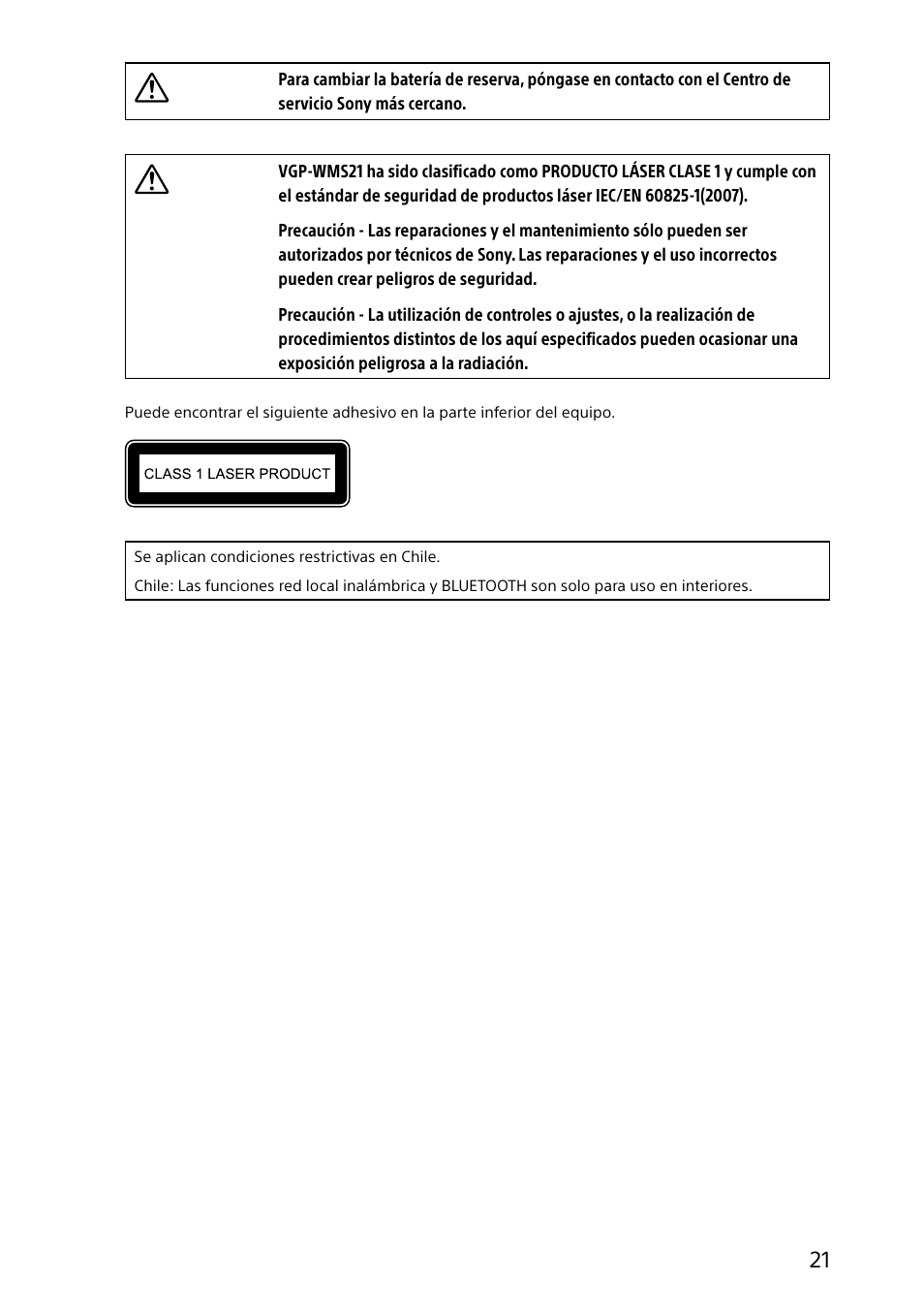 Sony SVJ20235CXW User Manual | Page 21 / 36