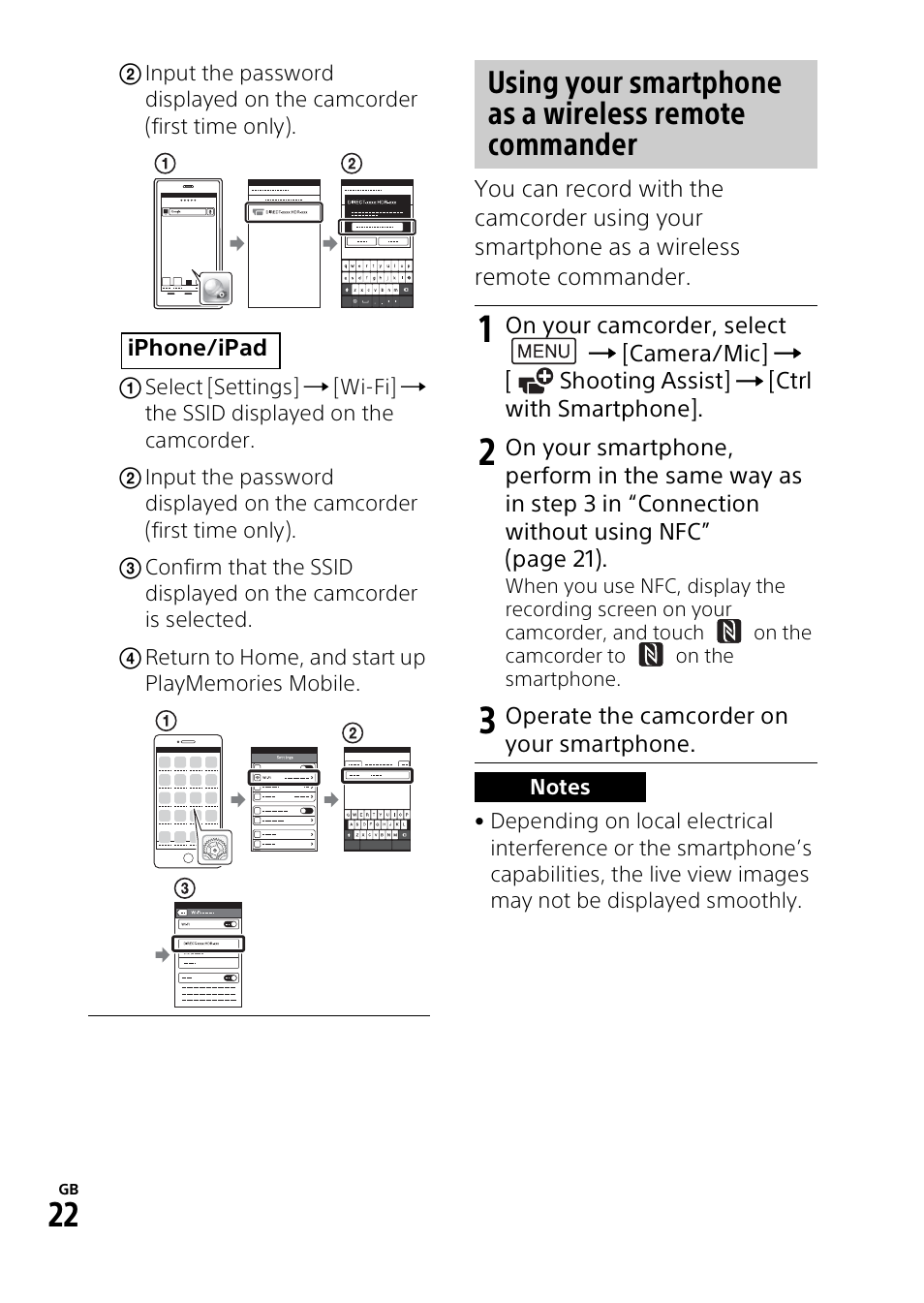 Sony HDR-PJ810 User Manual | Page 22 / 36