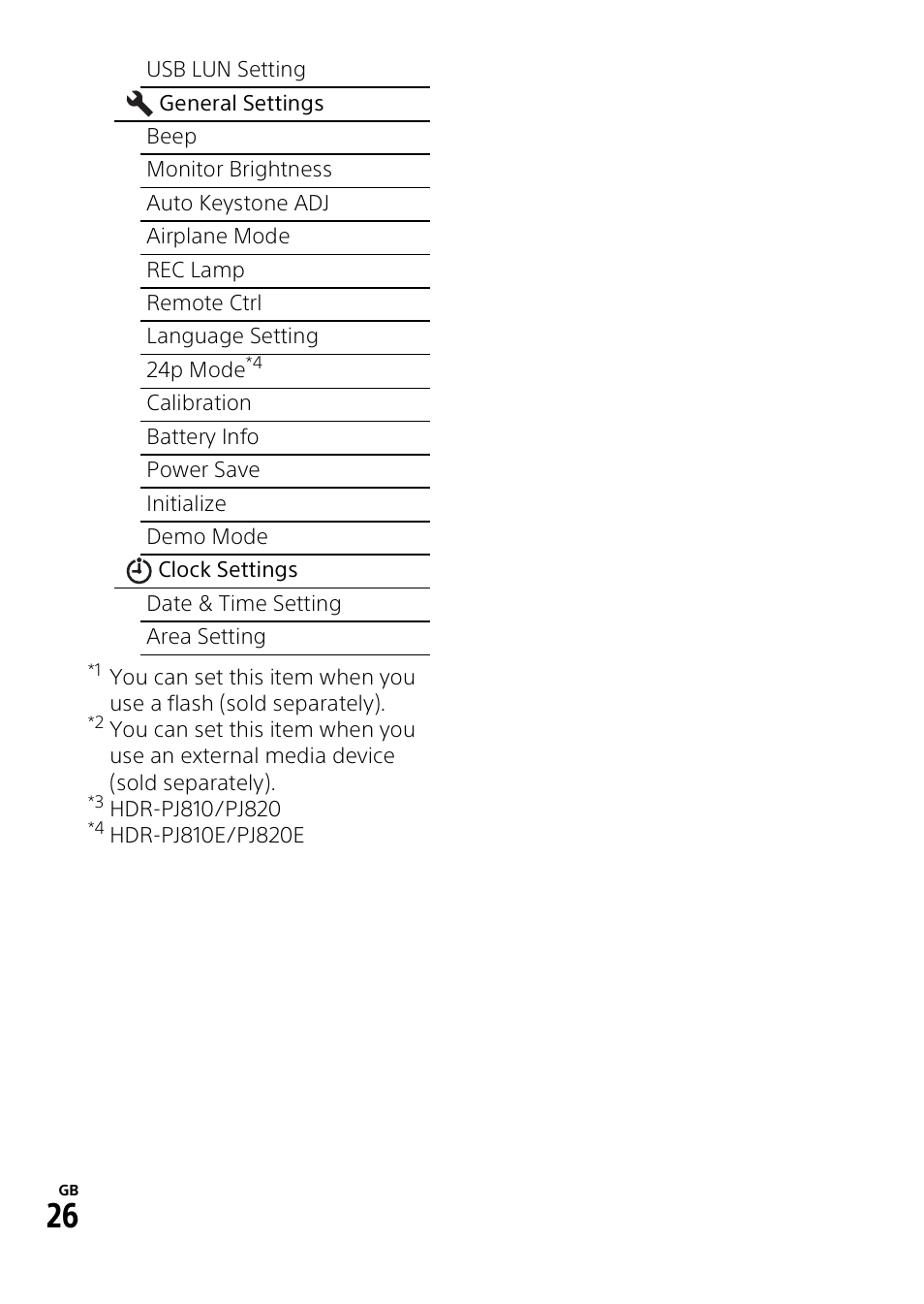 Sony HDR-PJ810 User Manual | Page 26 / 36